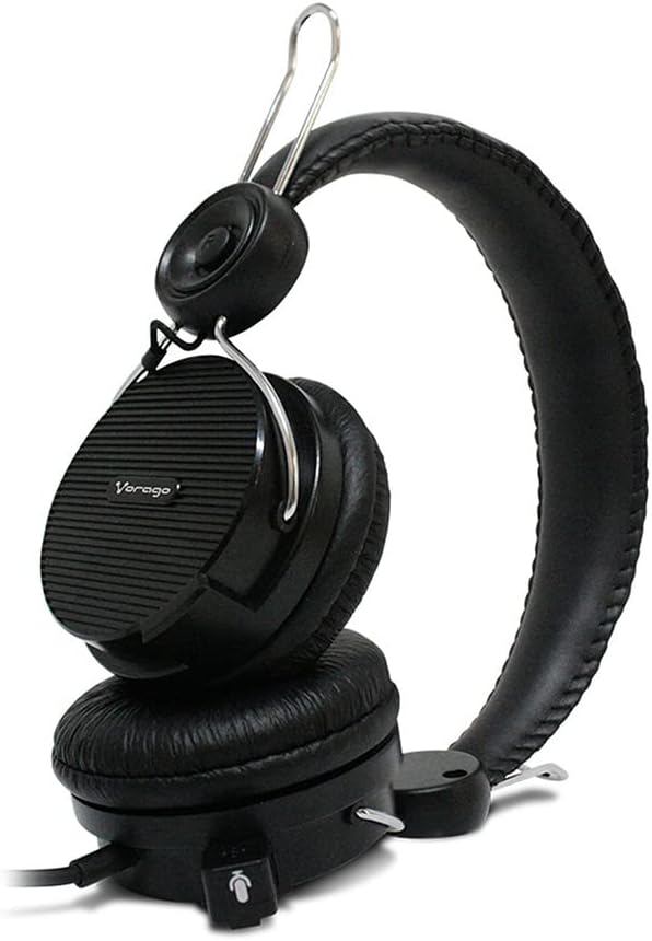 Diadema Vorago Hs-201 Alta Fidelidad Con Microfono Negro FullOffice.com