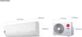 Aire Acondicionado LG DualCool Inverter, Seer 17.5, 18.000 BTU/h, Blanco - VM182H9 FullOffice.com 