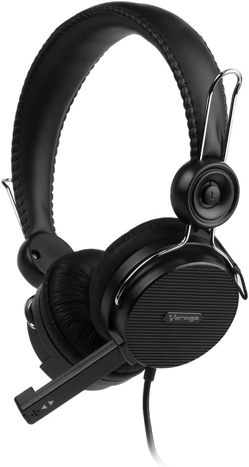 Diadema Vorago Hs-201 Alta Fidelidad Con Microfono Negro FullOffice.com