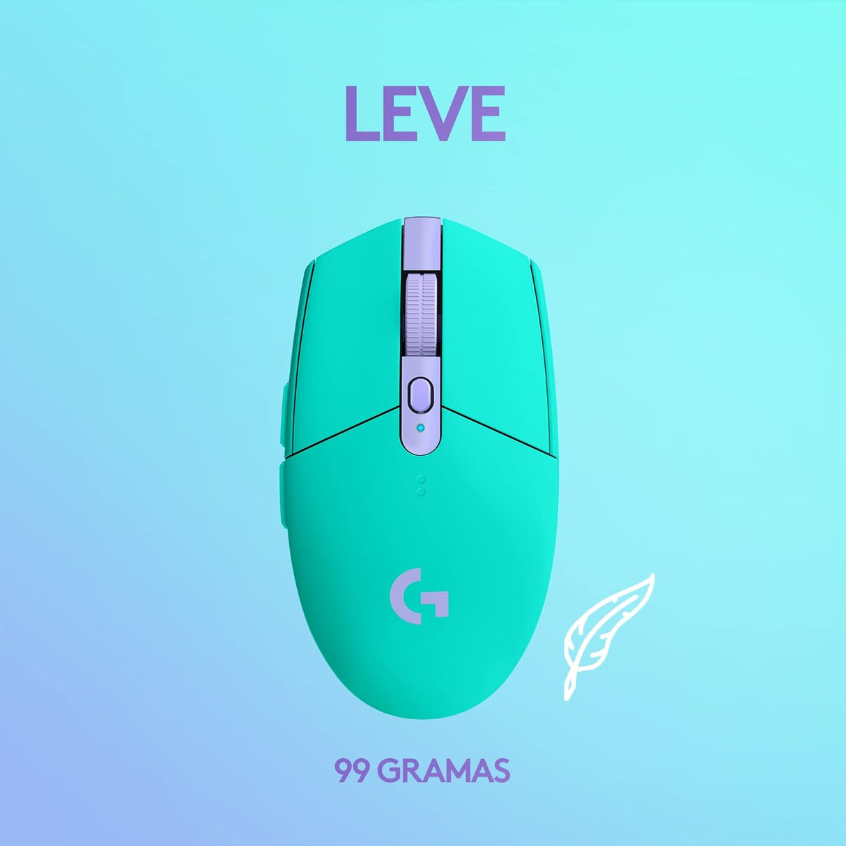 Mouse Lightspeed Gaming Logitech G305 Inalámbrico, Sensor Hero, 6 Botones, Menta - 910-006377 FullOffice.com