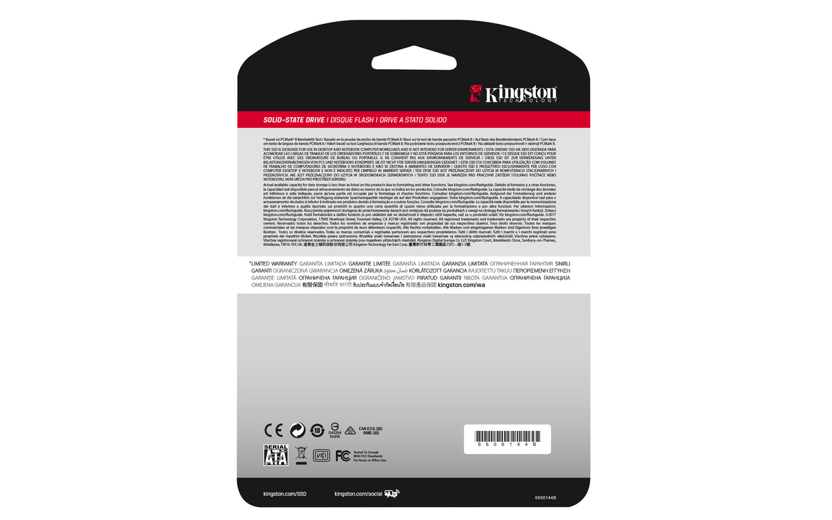 Kingston Technology A400 unidades internas de estado sólido 960 GB 2.5" Serial ATA III TLC