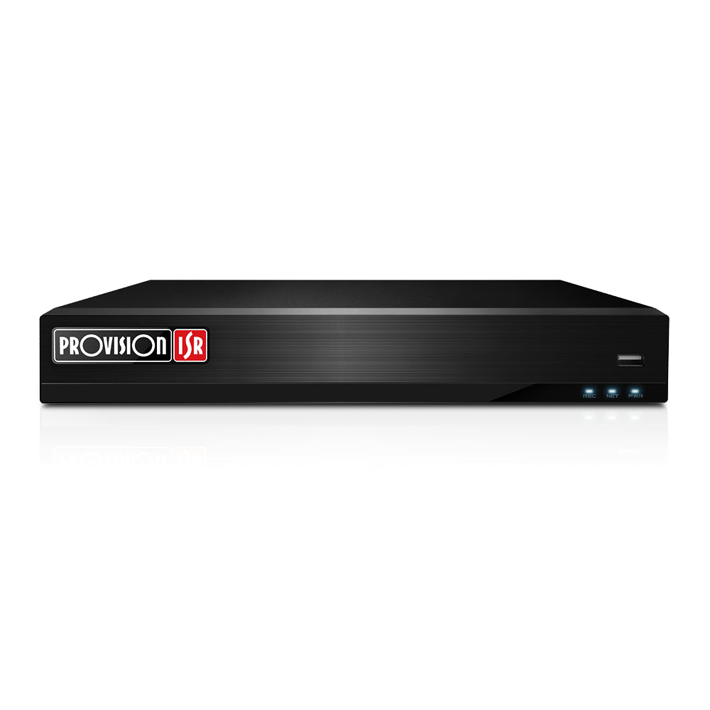 Provision Grabador Mini IP, Stand-Alone, 8 Canales, 8MP-at-25fps-Tiempo-Real, H.265, 1DD8TB, Alarma-8-Ent-4 Sal, Audio-2
