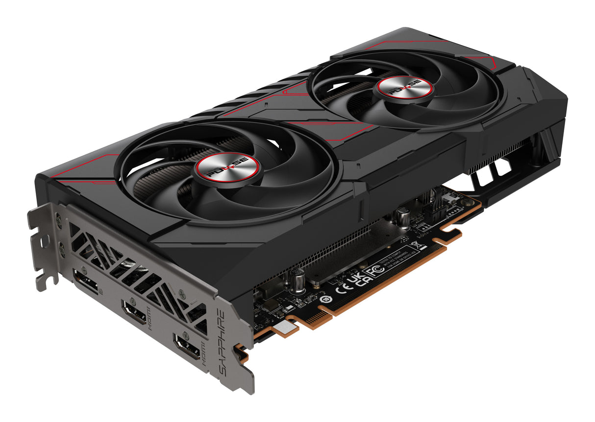 Sapphire PULSE AMD Radeon RX 9060 XT 16GB GPU GDDR6, 128 Bit, 7680 x 4320 Pixeles, PCI Express x16 5.0