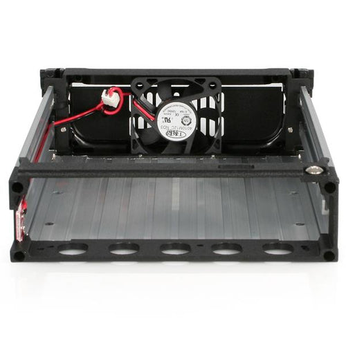 StarTech.com Rack Móvil Aluminio Reforzado Disco Duro HDD SATA 3,5" Pulgadas con Bandeja Bahía 5,25" Paneles a