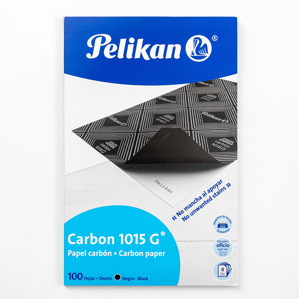 Papel Carbon Pelikan 1015 G Oficio Negro C/100 Hojas - 10150117