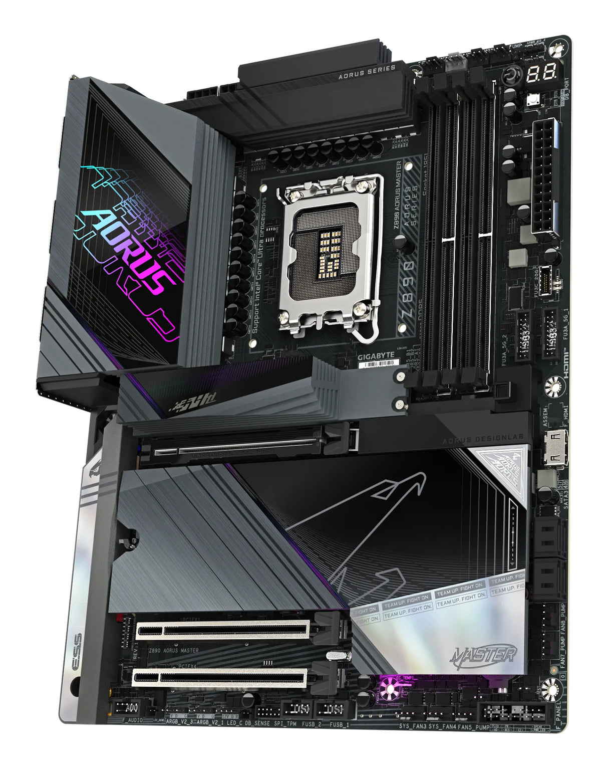 GIGABYTE Z890 AORUS MASTER placa base Intel Z890 LGA 1851 (Socket V1) ATX, Intel Core Ultra (Series 2), 256 GB, DDR5-SDRAM