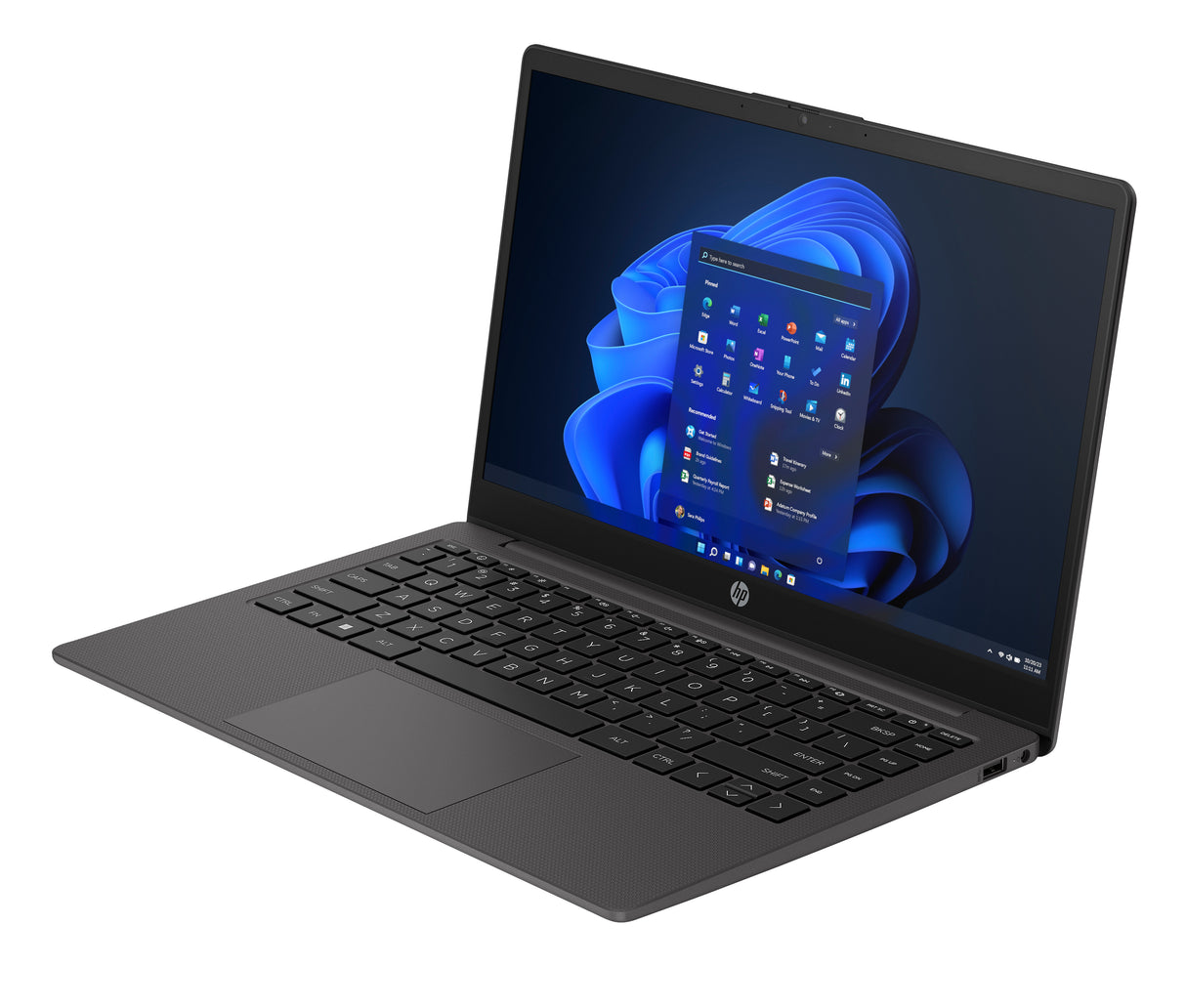 HP 245 14 inch G10 Notebook PC AMD Ryzen™ 7 7730U Computadora portátil 35.6 cm (14") HD 8 GB DDR4-SDRAM Wi-Fi 6 (802.11ax) Windows 11 Home Negro