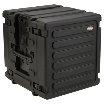 SKB 20" Deep 12U Roto Shockmount Rolling Rack caja para equipo Maletín con ruedas Negro