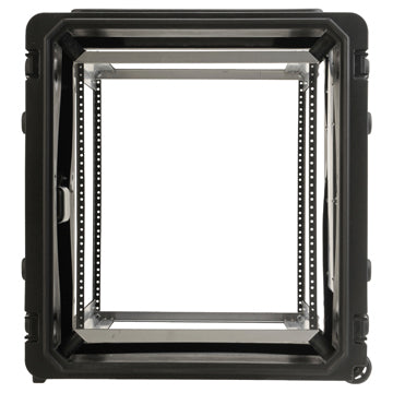 SKB 20" Deep 12U Roto Shockmount Rolling Rack caja para equipo Maletín con ruedas Negro