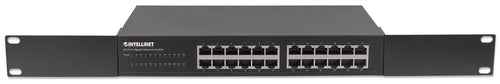 Intellinet Commutateur réseau (switch) Gigabit Ethernet 24 ports, 24 ports RJ45, IEEE 802.3az (Ethernet éco-énergétique), format bureau au rack 19", b