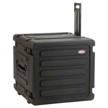 SKB 20" Deep 10U Roto Shockmount Rolling Rack caja para equipo Maletín con ruedas Negro