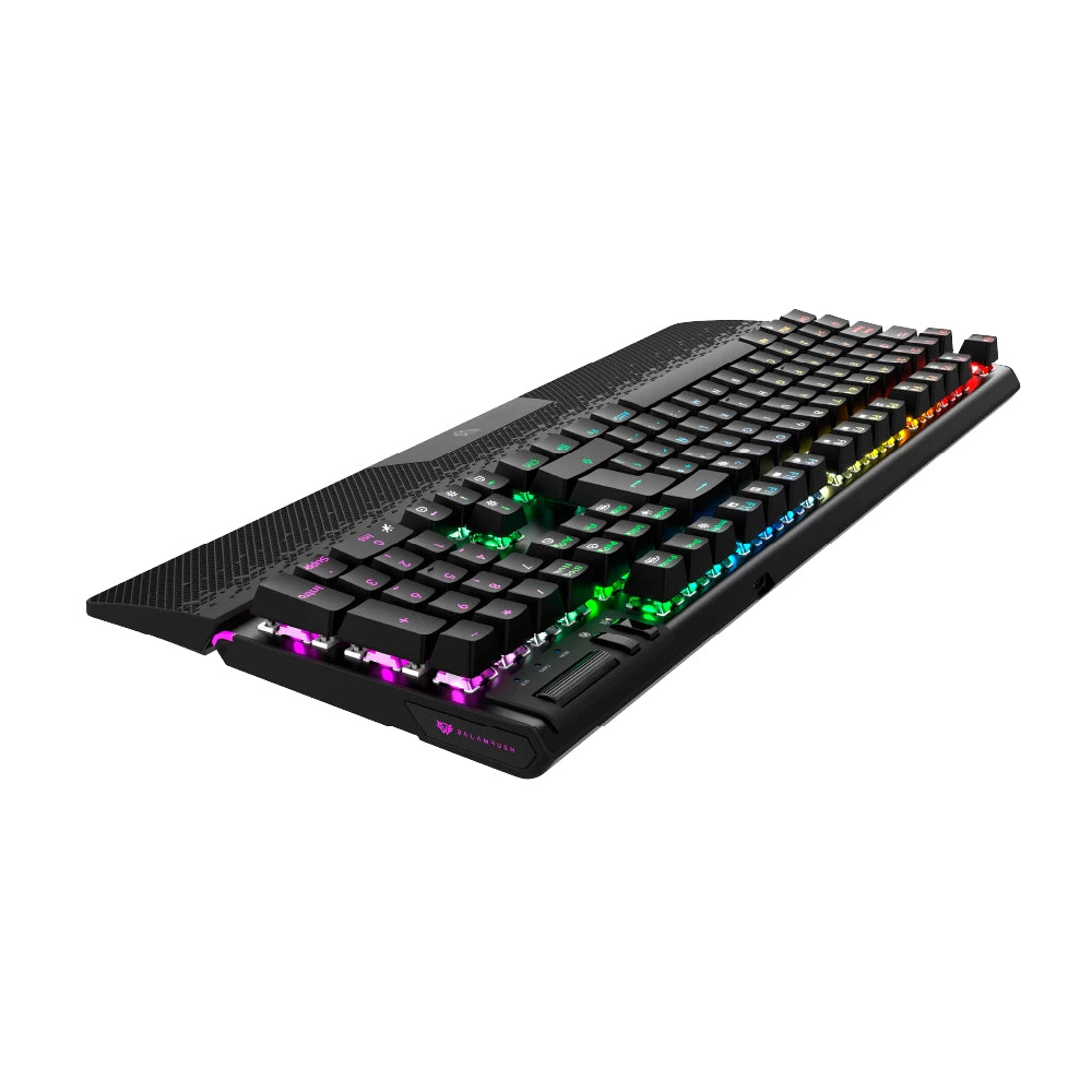 Balam Rush BR-936781 teclado Juego USB Negro, Tamaño completo (100%), Alámbrico, Interruptor mecánico