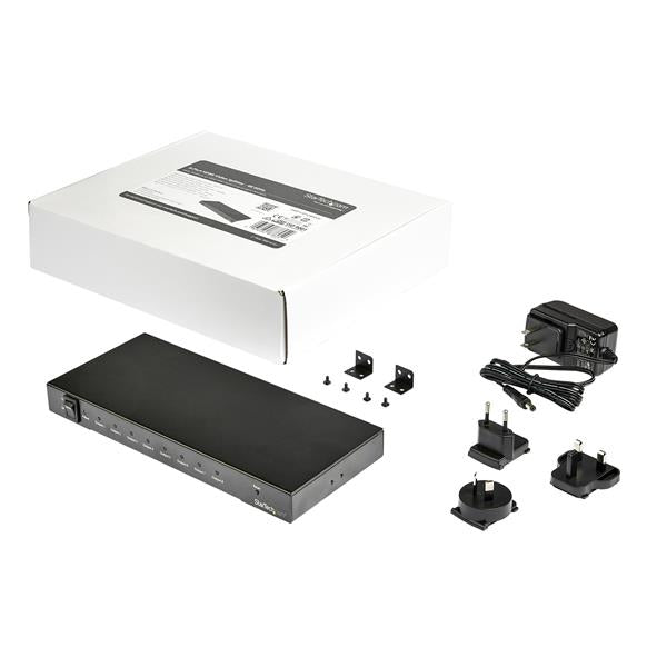 StarTech.com Divisor Splitter HDMI de 8 Puertos - 4K 60Hz con Audio 7.1 divisores de vídeo HDMI 8x HDMI 2.0 8