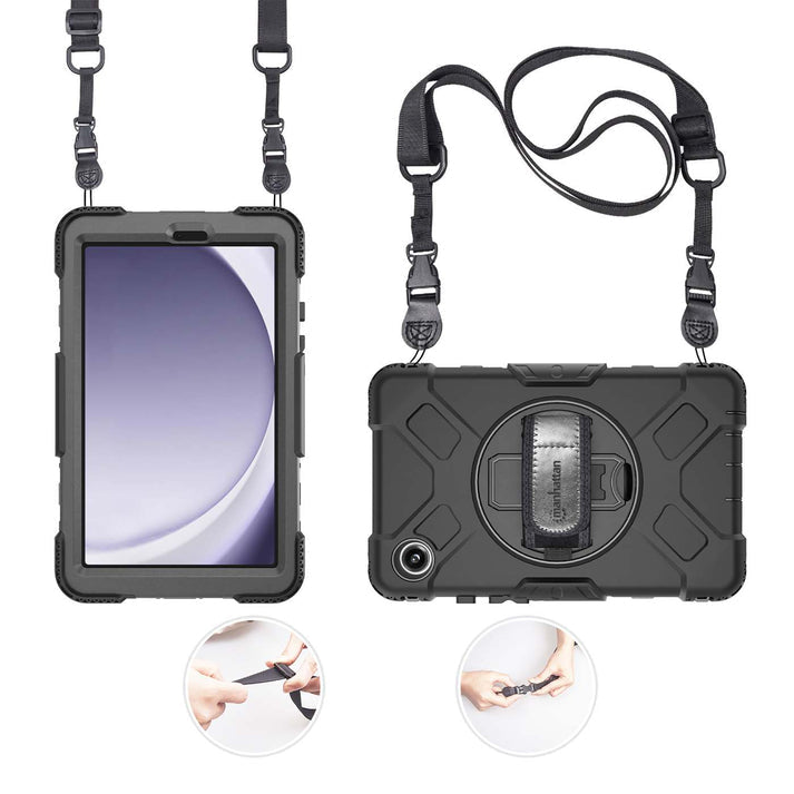Manhattan 996525 fundas para tablets Samsung Galaxy Tab A9 (8.7") 22,1 cm (8.7") Carcasa rígida Negro