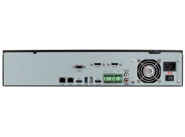 Provision-ISR NVR12-32800RFAN(2U) grabadora de vídeo en red (NVR) Negro, 32 canales, 1080p, H.264