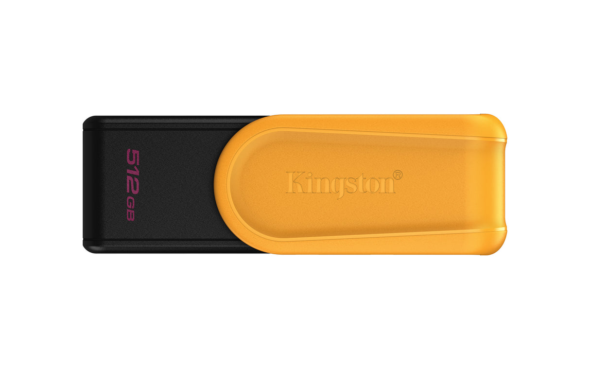 Kingston Technology 512GB Portable USB 3.2 Gen 1 DataTraveler Exodia S (Black/Yellow) Memoria Flash 512 GB USB tipo A 3.2 Gen 1 (3.1 Gen 1) Si