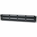 560283 - Intellinet Panneau de brassage Cat6, UTP, 48 ports, 2U, noir paneles de parcheo Ethernet rápido, Gigabit Ethernet 48 RJ-45 Oro