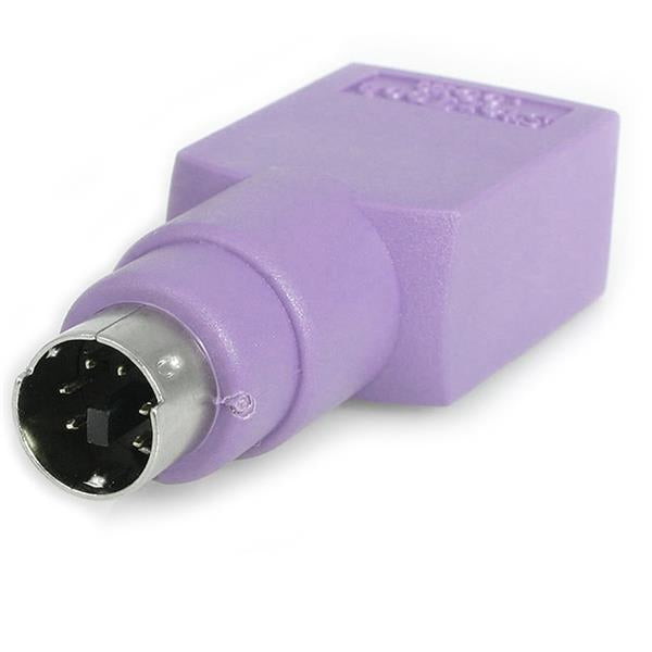 StarTech.com Adaptador Teclado USB a conector PS/2 PS2 MiniDIN - Hembra USB - Macho Mini-DIN, Violeta