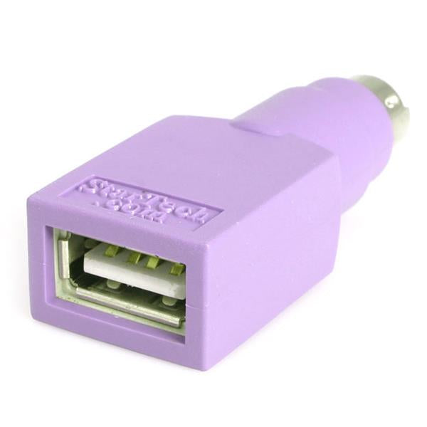 StarTech.com Adaptador Teclado USB a conector PS/2 PS2 MiniDIN - Hembra USB - Macho Mini-DIN, Violeta