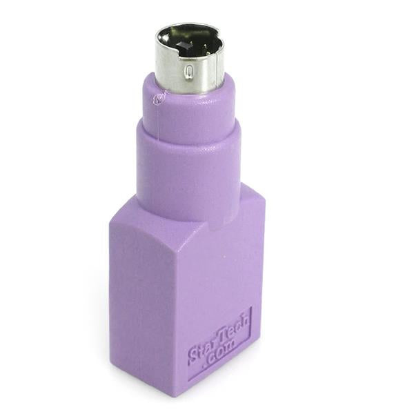StarTech.com Adaptador Teclado USB a conector PS/2 PS2 MiniDIN - Hembra USB - Macho Mini-DIN, Violeta
