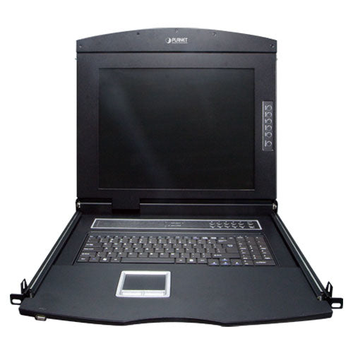 PLANET KVM-210-08M interruptor KVM Montaje en rack Negro