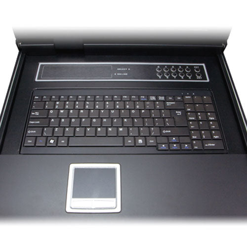 PLANET KVM-210-08M interruptor KVM Montaje en rack Negro
