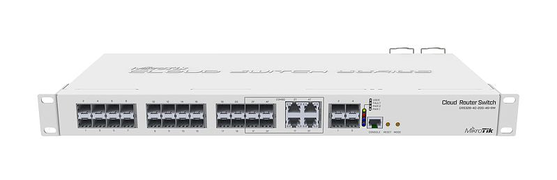CRS328-4C-20S-4S+RM, Ruteador/Switch, CPU 800Mhz, RAM 512Mb, 20xSFP, 4xSFP+, 4xCombo, RouterOS/SwitchOS