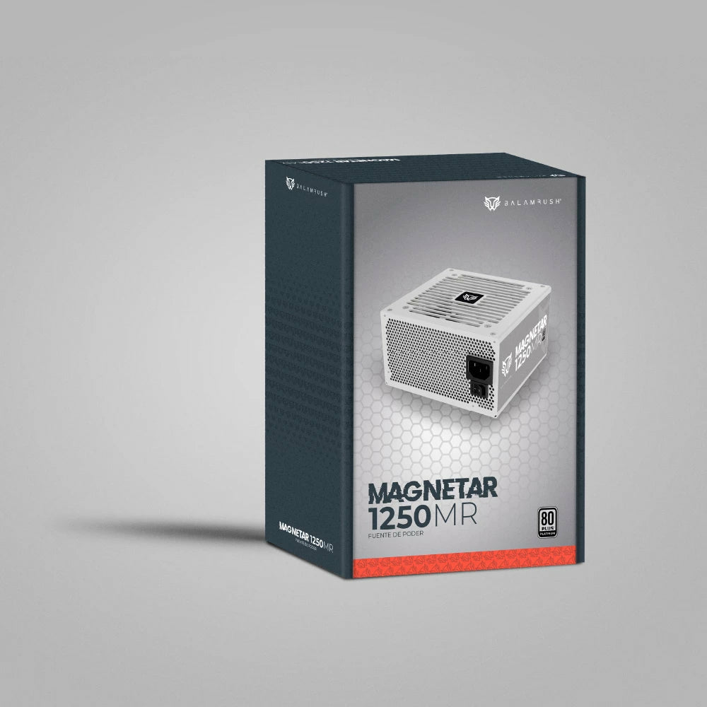Balam Rush Magnetar 1250MRW unidad de fuente de alimentación 1250 W 24-pines ATX ATX Blanco, Activo, 104 A