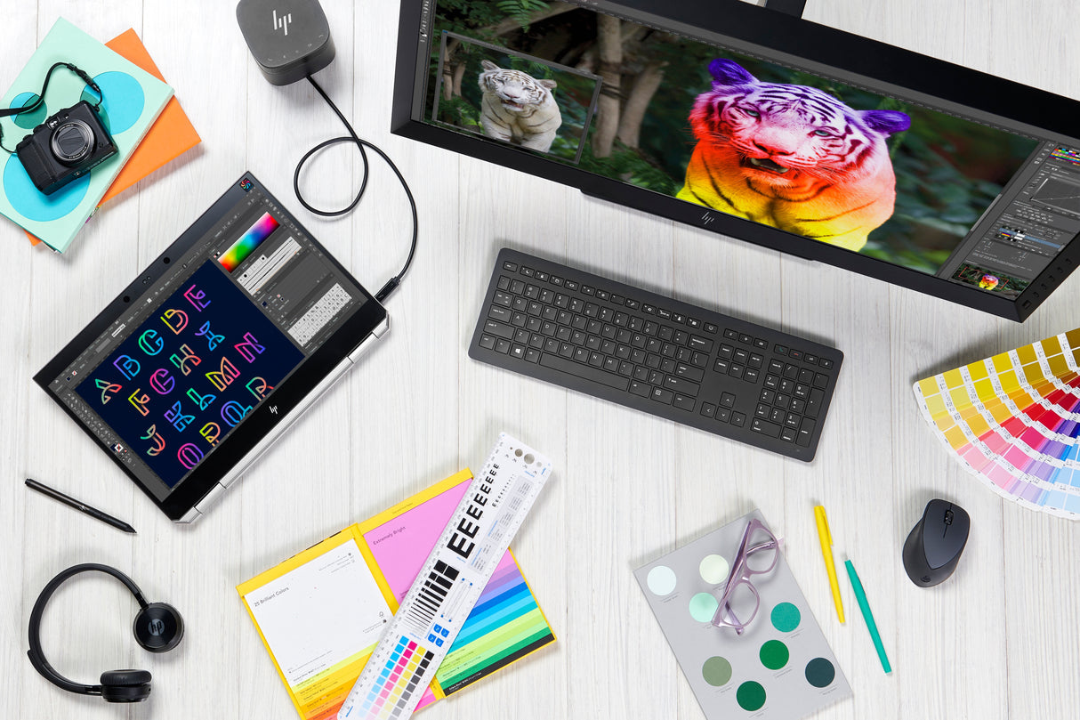 HP Ratón inalámbrico de sujeción cómoda HP Comfort Ratón 1 Oficina Inalámbrico RF inalámbrico