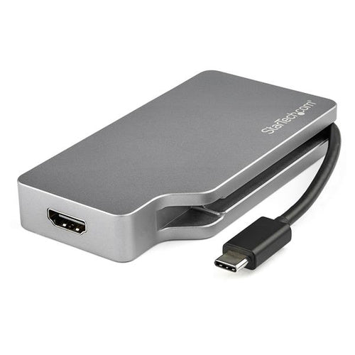 HP Adaptador USB-C de Vídeo Multipuertos - de Aluminio - 4K 30Hz - Gris Espacial Adaptadores gráficos USB Si Si Gris