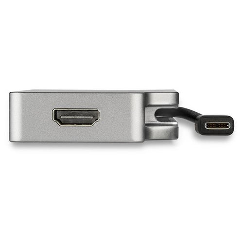 HP Adaptador USB-C de Vídeo Multipuertos - de Aluminio - 4K 30Hz - Gris Espacial Adaptadores gráficos USB Si Si Gris