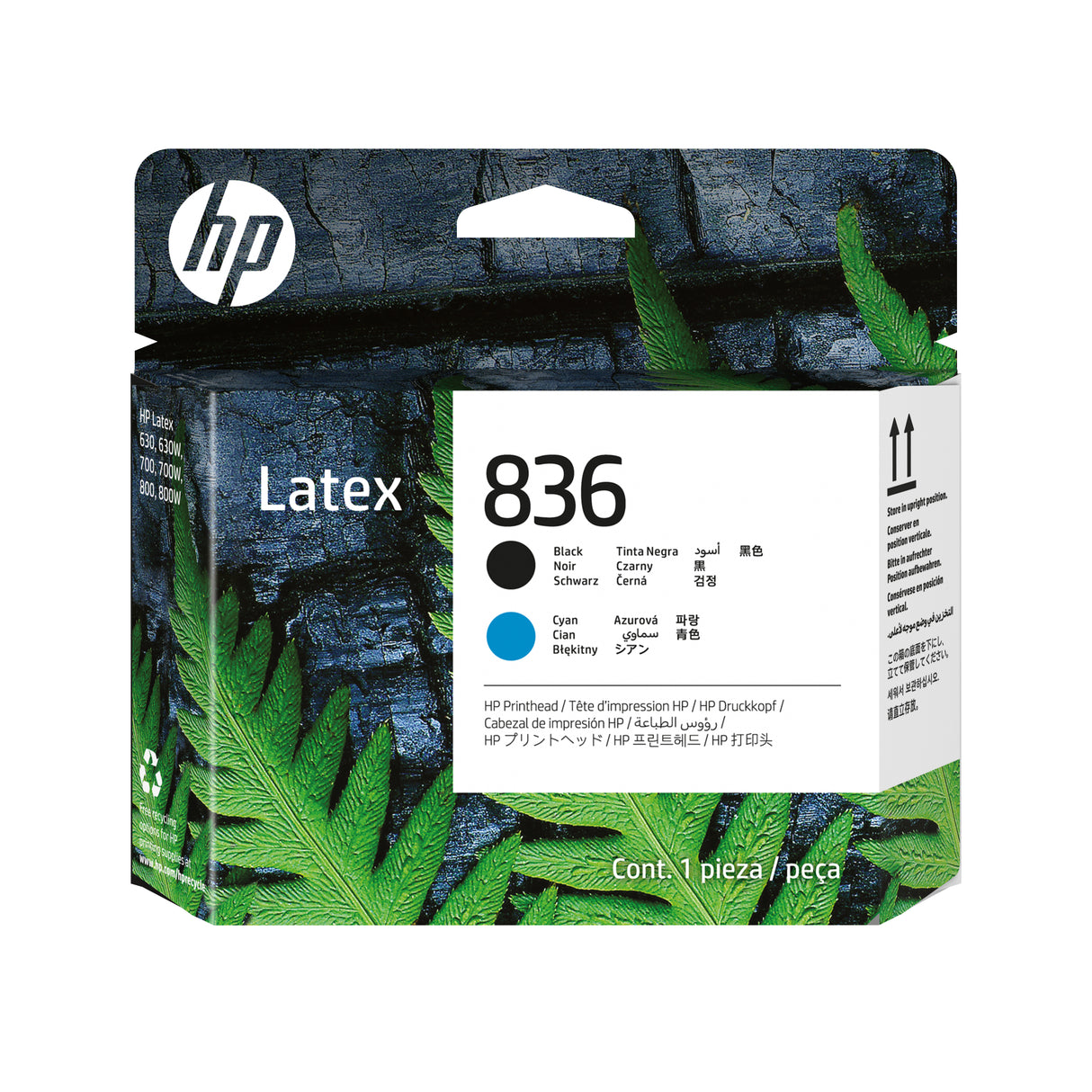 HP Cabezal de impresión HP Latex 836 negro/cian Impresora Inyección de tinta térmica