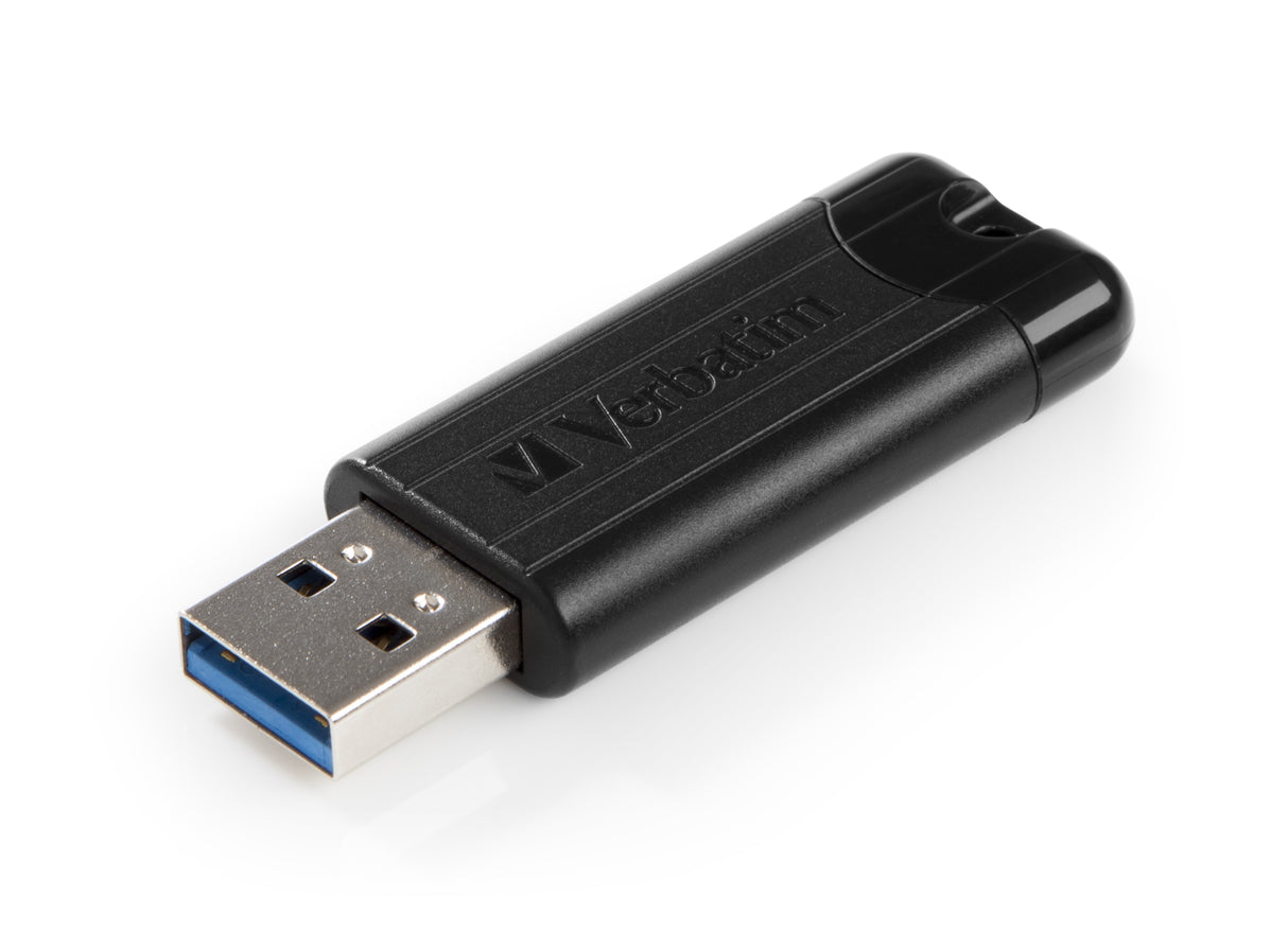 Verbatim PinStripe 3.0 - Unidad USB 3.0 de 32 GB - Negro Memoria Flash 32 GB USB tipo A 3.2 Gen 1 (3.1 Gen 1) Si