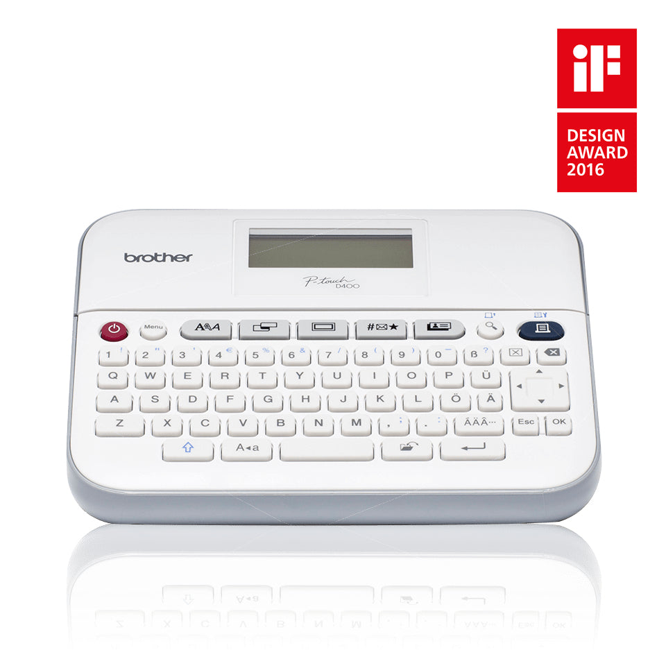 Brother PT-D400 Impresora Transferencia térmica Gris, Blanco