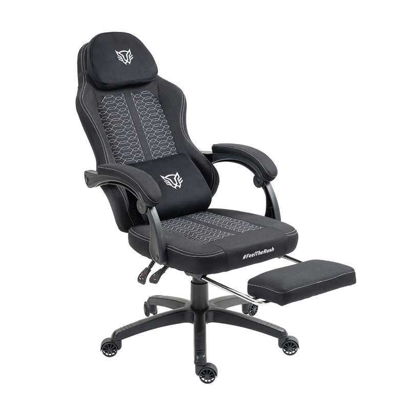 Balam Rush BR-940641 silla para videojuegos Silla universal para juegos Asiento acolchado tapizado Negro, 120 kg, Respal