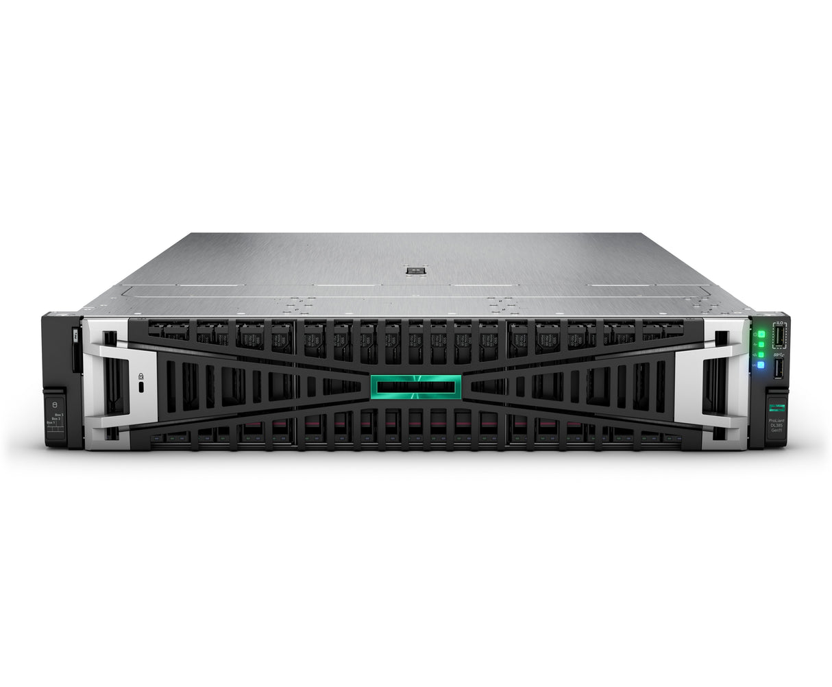 HPE ProLiant DL385 Gen11 9124 3.0GHz 16-core 1P 32GB-R 8SFF 800W PS Server, DDR5-SDRAM, Bastidor (2U)