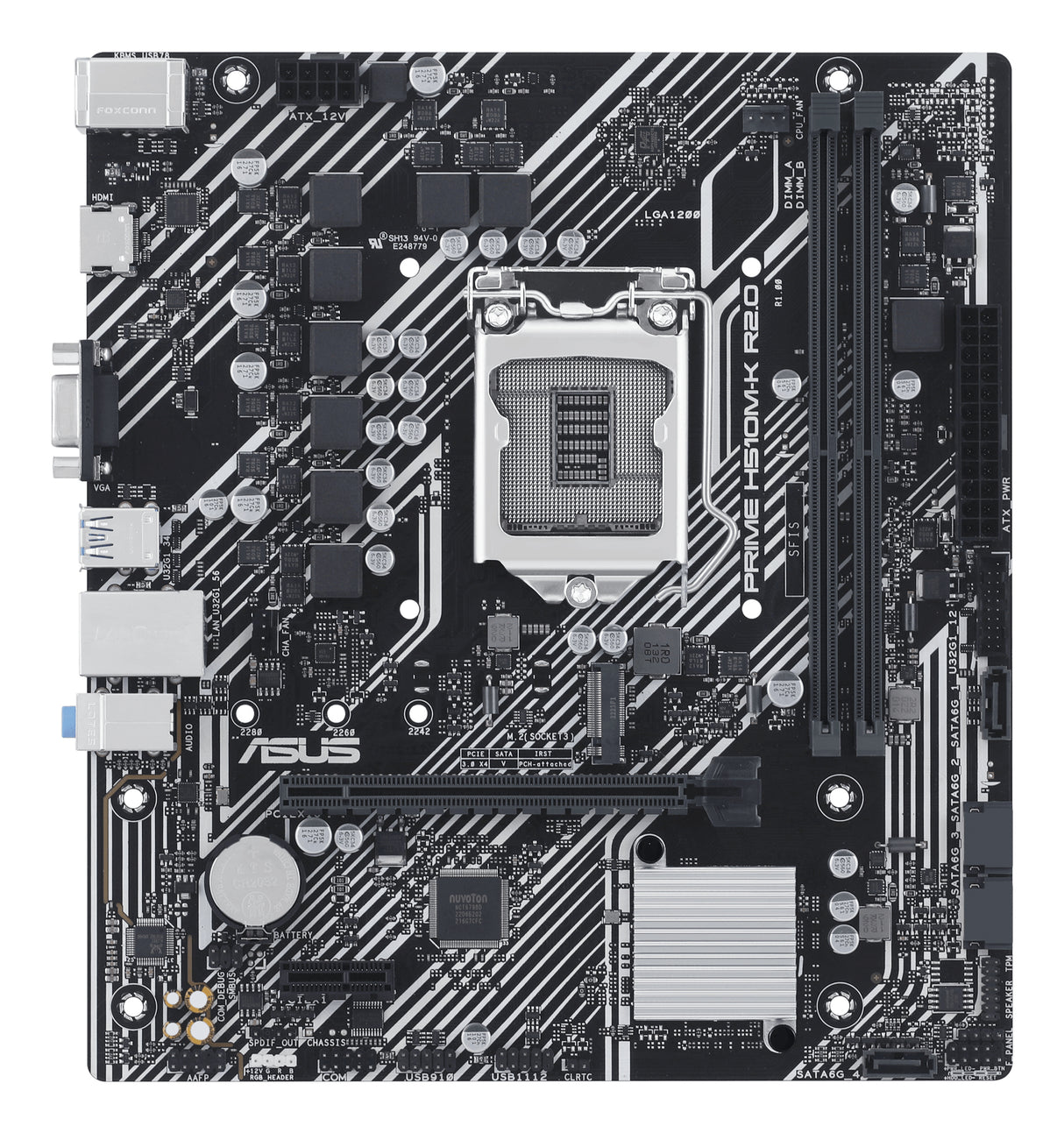 ASUS PRIME H510M-K R2.0 placas base Intel LGA 1200 (Socket H5) DDR4-SDRAM 2