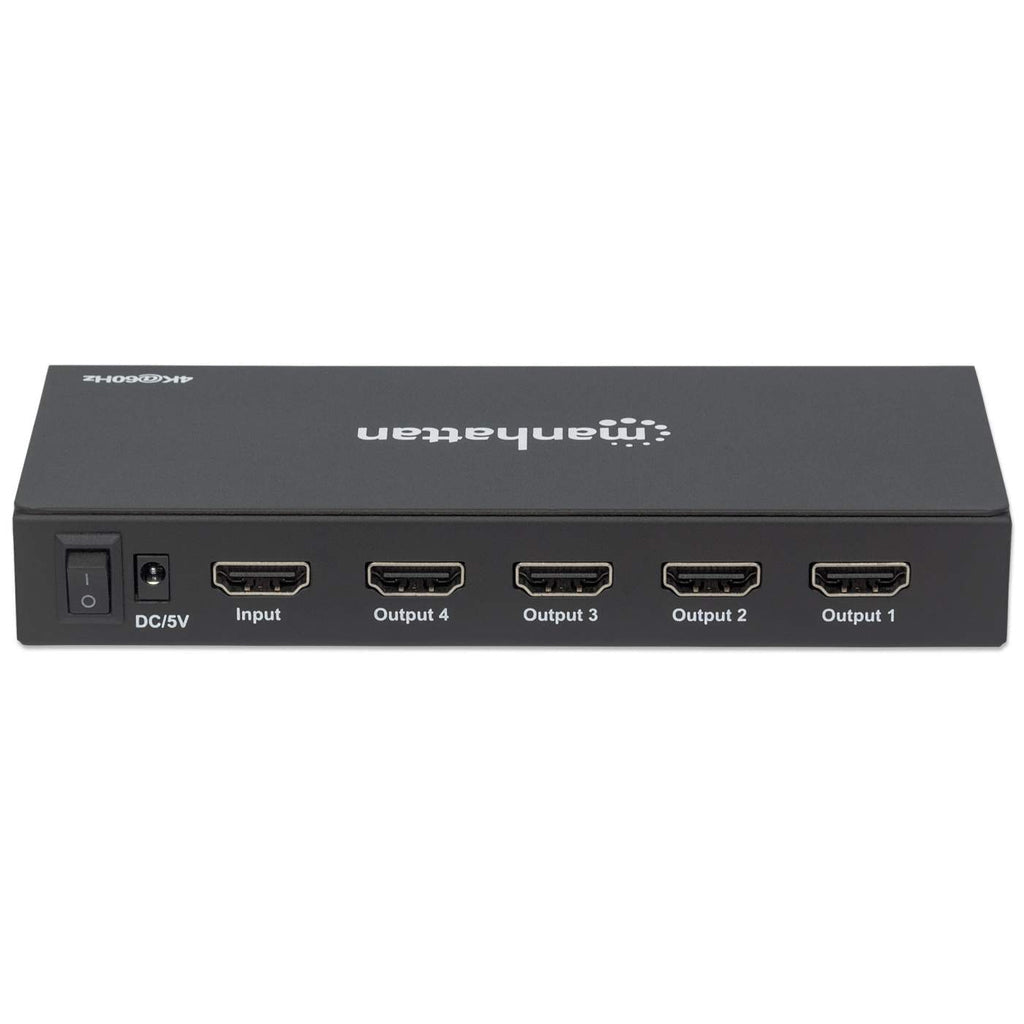 Manhattan Video Splitter HDMI 4K de 4 puertos divisores de vídeo HDMI 4x HDMI 2.0 5