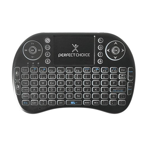 Perfect Choice PC-201007 teclado para dispositivos móviles Negro, Touchpad, Cualquier marca, Inalámbrico