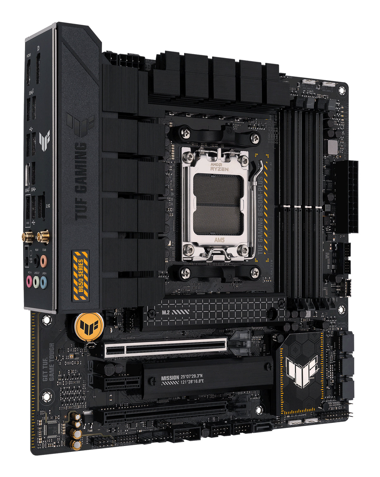 ASUS TUF GAMING B650M-PLUS WIFI AMD B650 Enchufe AM5 Micro ATX, DDR5-SDRAM, 128 GB, DIMM