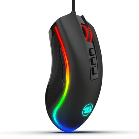 REDRAGON M711 COBRA CHROMA, Mouse optico, Diestro, USB tipo A, 10000 DPI