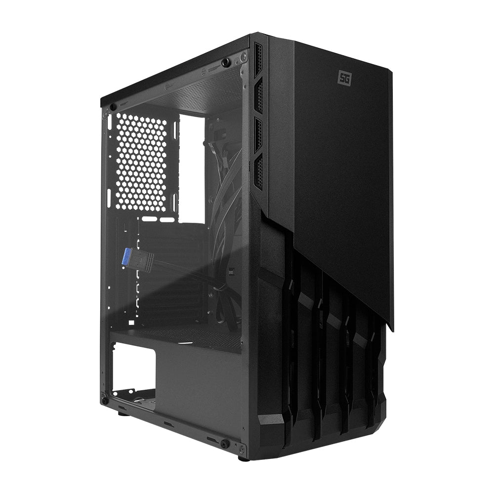 Vorago CSG-530 gabinete de computadora Tower Negro, ATX, ITX, Micro ATX