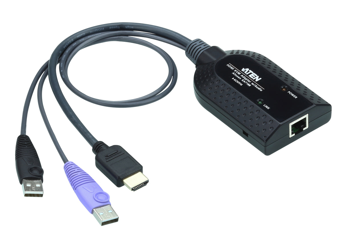 ATEN KA7188 cable para video, teclado y ratón (kvm) Negro