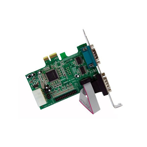 StarTech.com Tarjeta Adaptadora PCI Express de 2 Puertos Serie y 1 Paralelo RS232 UART 16550 Serial Tarjetas y adaptador