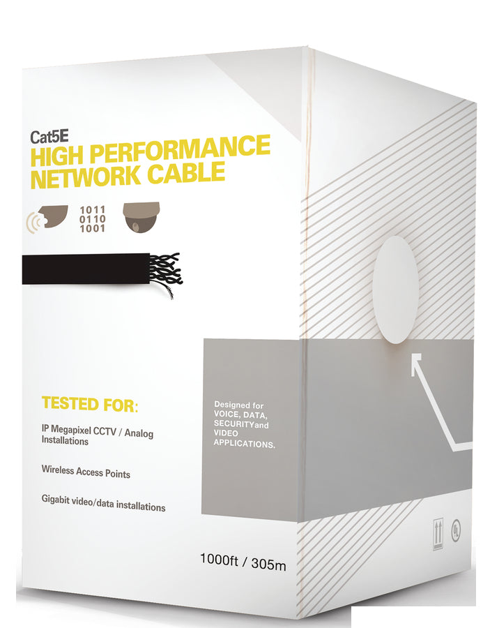 LinkedPRO EP-CAT-5E-V2P cable de red Negro 305 m Cat5e U/UTP (UTP)