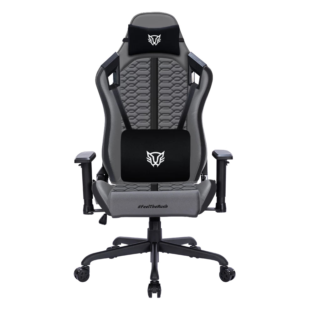 Balam Rush BR-940740 silla para videojuegos Silla universal para juegos Asiento acolchado tapizado Gris, 120 kg, Respald