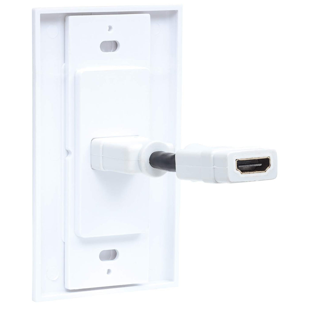 Manhattan Placa de pared HDMI de un puerto tomas de corriente HDMI 1 340 MHz Blanco