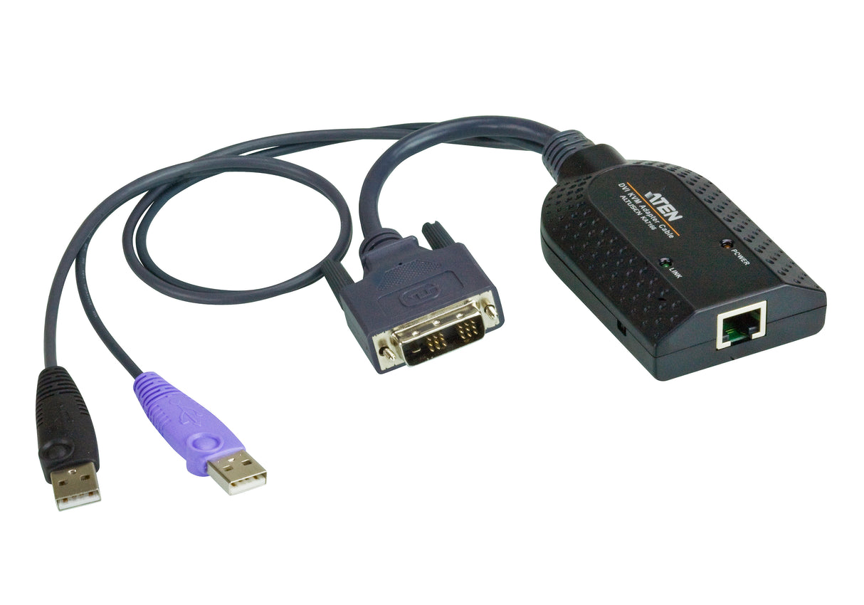 ATEN KA7166 cable para video, teclado y ratón (kvm) Negro