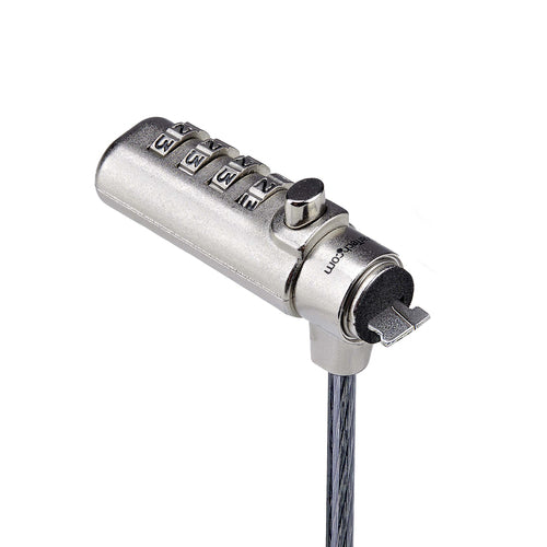 StarTech.com Cable de Seguridad Delgado de Portátil Compatible con K-Slot de 1,5m - Cable Antirrobo para Portátil con Ca