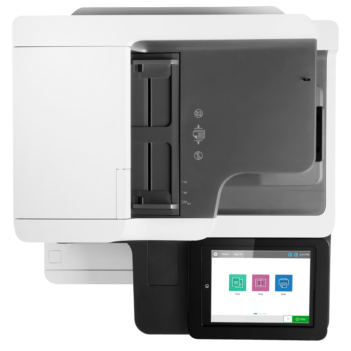 HP LaserJet Enterprise M634dn Multifunction Blanco y negro Impresora, Ethernet solamente; Copiadora, escáner